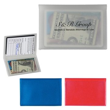 Promotional Clear Plastic Card Holder $0.69